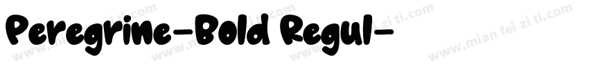 Peregrine-Bold Regul字体转换